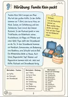 Vorschau - Mal- und Bastelvorlagen - Hörverstehen Klasse 1-2: Ferien & Koffer packen - Seite 1