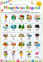 Vorschau - Spiele - Pfingstferien-Bingo 3x3 bis 6x6 für einen motivierenden Wiedereinstieg - Seite 2