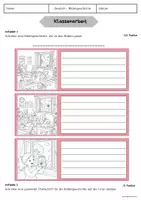 Vorschau - Klassenarbeiten - Deutsch - Bildergeschichte Klassenarbeit - Seite 1