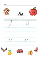 Vorschau - Arbeitsblätter - Buchstaben A bis C - auf kreative Weise schreiben - Seite 1