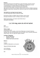Vorschau - Arbeitsblätter - Ich mag, wenn du mit mir lachst – Lied - C Höly – RJ Gross - Seite 1