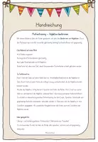Vorschau - Aufgabenkarten - Partnertraining: Adjektive bestimmen (Kl. 2/3) - Seite 1