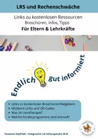 Vorschau - Poster - Infos zum Thema LRS und Rechenschwäche für Eltern - Deckblatt
