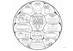 Vorschau - Mal- und Bastelvorlagen - Materialpaket Steckbriefe Fußball WM - Seite 3