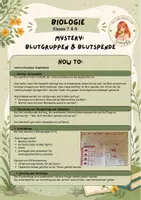 Vorschau - Stundenentwürfe - Mystery zum Thema Blutgruppen (AB0-System) und Blutspende - Seite 1
