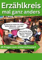 Vorschau - Aufgabenkarten - Erzählkreis Alternative – 24 Impulskarten zum Sprechen & Zuhören - Deckblatt