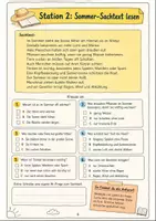 Vorschau - Mal- und Bastelvorlagen - Stationenlernen Klasse 3-4: Sommer & Ferien - Seite 3