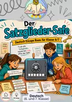 Vorschau - Arbeitsblätter - Escape Room Deutsch Klasse 6-7: Satzglieder - Deckblatt