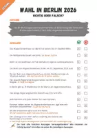 Vorschau - Arbeitsblätter - Berlin – Wahl zum Abgeordnetenhaus 2026 Quiz Richtig oder falsch? - Seite 2
