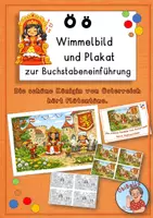 Vorschau - Arbeitsblätter - Buchstabe Ö ö: Wimmelbild/Plakat und Material zur Buchstabeneinführung - Seite 1