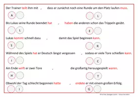 Vorschau - Spiele - Bestimmung von Hauptsatz und Nebensatz: Lernspiel - Seite 3