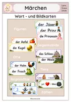 Vorschau - Präsentationen/Tafelbilder - Märchen - Wort-und Bildkarten - Seite 1