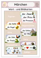 Vorschau - Präsentationen/Tafelbilder - Märchen - Wort-und Bildkarten - Deckblatt
