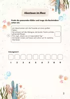 Vorschau - Arbeitsblätter - Lesespaziergang Unterwasserwelt Klasse 2 (zweifach differenziert) - Seite 3