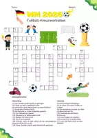 Vorschau - Arbeitsblätter - WM 2026 Fußball-Kreuzworträtsel - Seite 1