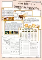 Vorschau - Unterrichtsreihen - Die Biene - Unterrichtsreihe / Lerntheke - Deckblatt