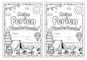 Vorschau - Arbeitsblätter - Ferienplaudertasche - Deckblatt