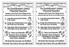 Vorschau - Arbeitsblätter - Ferienplaudertasche - Seite 1