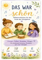 Vorschau - Mal- und Bastelvorlagen - Das war schön - Schuljahresreflexion - Deckblatt