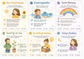 Vorschau - Mal- und Bastelvorlagen - Das war schön - Schuljahresreflexion - Seite 2
