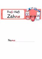 Vorschau - Unterrichtsreihen - Forscherheft Zähne Klasse 1 SU - Deckblatt