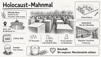 Vorschau - Arbeitsblätter - Lernposter + Arbeitsblatt "Holocaust-Mahnmal" + Onlineübung & MP3 + Infografik - Seite 2