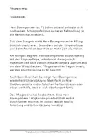 Vorschau - Arbeitsblätter - Fallbeispiel Selbstversorgungsdefizit Pflegediagnose Beispiel Pflegeplanung - Seite 1