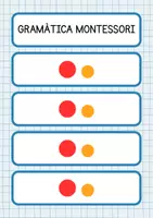 Vista previa - Tarjetas / Manipulativos - GRAMÀTICA MONTESSORI. DIFERENTS SEQÜÈNCIES - página 1