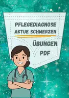 Vorschau - Arbeitsblätter - Fallbeispiel Aktue Schmerzen Pflegediagnose Beispiel Pflegeplanung - Deckblatt