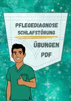 Vorschau - Arbeitsblätter - Fallbeispiel Schlafstörung Pflegediagnose Beispiel Pflegeplanung - Deckblatt