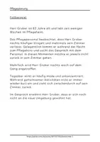 Vorschau - Arbeitsblätter - Fallbeispiel Schlafstörung Pflegediagnose Beispiel Pflegeplanung - Seite 1
