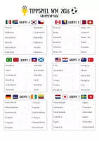 Vorschau - Arbeitsblätter - Tippspiel WM 2026 - Seite 2
