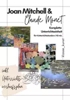 Vorschau - Unterrichtsreihen - Joan Mitchell x Claude Monet Unterrichtseinheit Kunst - Deckblatt