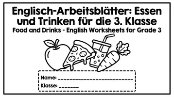 Vorschau - Arbeitsblätter - Englisch Food and Drinks Klasse 3 PLUS Lernposter - Seite 1