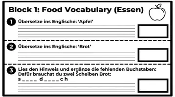Vorschau - Arbeitsblätter - Englisch Food and Drinks Klasse 3 PLUS Lernposter - Seite 3