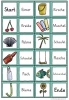 Vorschau - Spiele - SOMMER Domino lautgetreue Wörter lesen - Seite 1