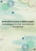 Vorschau - Unterrichtsreihen - Medienführerschein & Medienregeln Komplettpaket für Kita, Vorschule und Grundschule - Deckblatt
