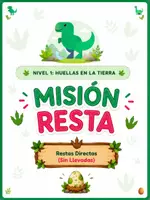 Vista previa - Unidades / Secuencias / Situaciones de Aprendizaje - 🦖 Exploradores Jurásicos – Nivel 1: Cuaderno matemático gamificado con temática de dinosaurios para 1.º de Primaria. - página 2