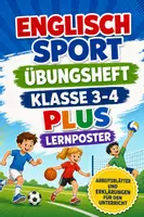 Vorschau - Arbeitsblätter - Englisch Sport Übungsheft Klasse 3-4 PLUS Lernposter - Deckblatt