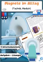 Vorschau - Arbeitsblätter - Magnete im Alltag: Technik, Medizin & Magnetschwebebahn - Deckblatt