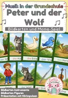 Vorschau - Arbeitsblätter - Peter und der Wolf – Bildkarten, Hörimpulse & Arbeitsblätter | Musikunterricht Grundschule | Instrumente kennenlernen - Deckblatt
