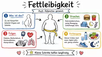 Vorschau - Arbeitsblätter - Arbeitsblätter zum Thema "Fettleibigkeit" + Lösung & MP3 + Mindmap + Infografik - Seite 1