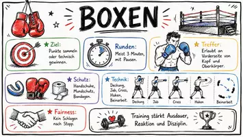 Vorschau - Arbeitsblätter - AB mit Fragen zum Thema "Boxen" + Lösungsblatt + Infografik - Seite 2