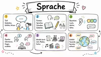 Vorschau - Arbeitsblätter - Lernposter + Arbeitsblätter zum Thema "Sprache" + Lösung & MP3 + Mindmap + Infografik - Seite 2