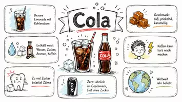 Vorschau - Arbeitsblätter - Lernposter + Arbeitsblätter zum Thema "Cola" + Lösung & MP3 + Mindmap + Infografik - Seite 2