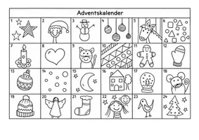 Vorschau - Mal- und Bastelvorlagen - Adventskalender zum Ausmalen - Seite 3