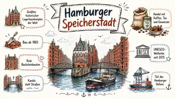 Vorschau - Arbeitsblätter - Lernposter + Arbeitsblätter zum Thema "Hamburger Speicherstadt" + Lösung & MP3 + Mindmap + Infografik - Seite 2