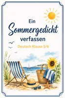 Vorschau - Arbeitsblätter - Ein Sommergedicht verfassen (Deutsch 5-6) - Deckblatt