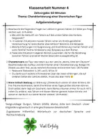 Vorschau - Klassenarbeiten - Klassenarbeit Mama, bitte lern Deutsch (Charakterisierung) - Seite 1