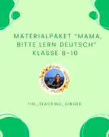 Vorschau - Unterrichtsreihen - Materialpaket Mama, bitte lern Deutsch Klasse 8-10 - Deckblatt